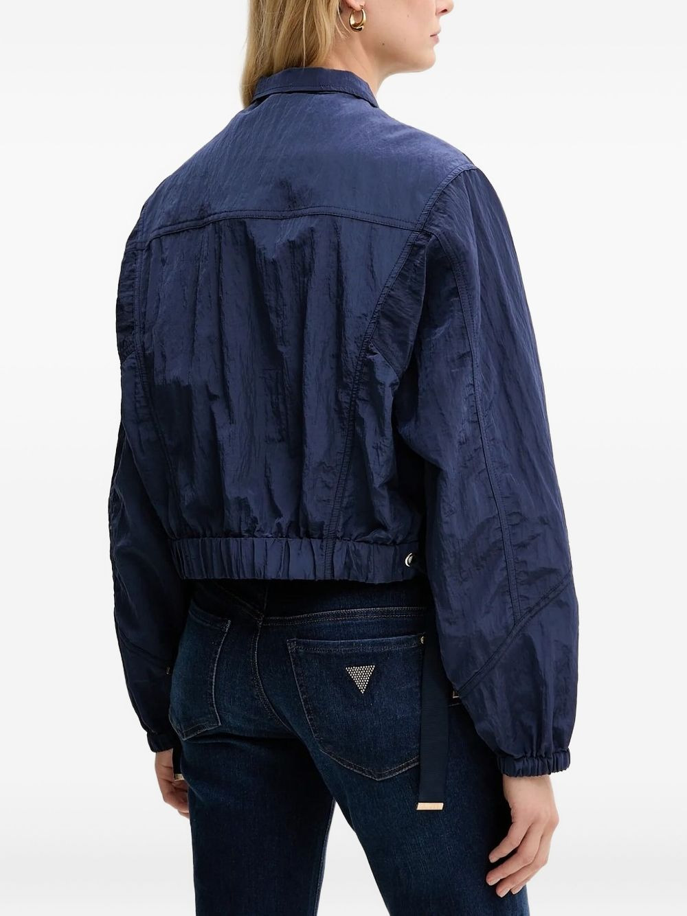 cropped drawstring jacket - 2