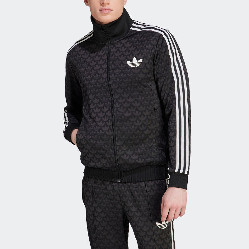 adidas originals Adicolor 70s Monogram Track Top 'Black' IP6982 - 2