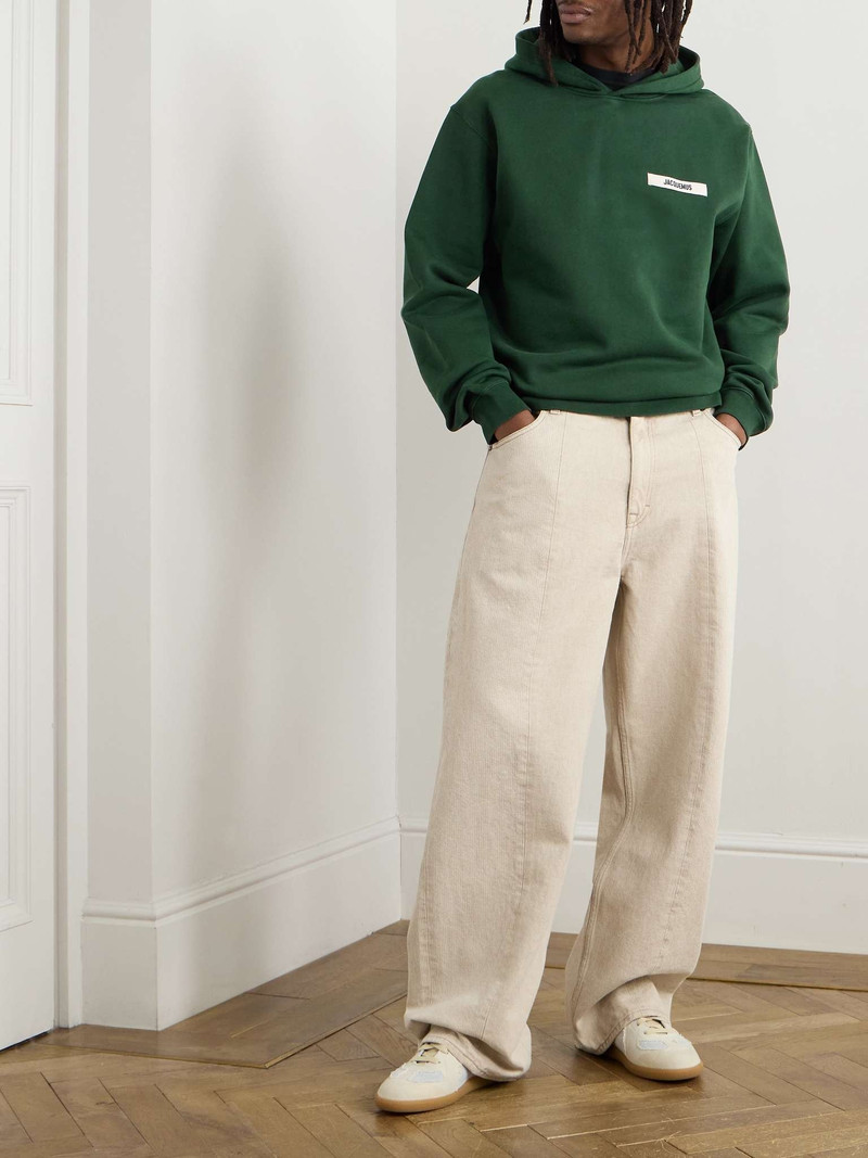 JACQUEMUS Logo-Appliquéd Cotton-Jersey Hoodie outlook
