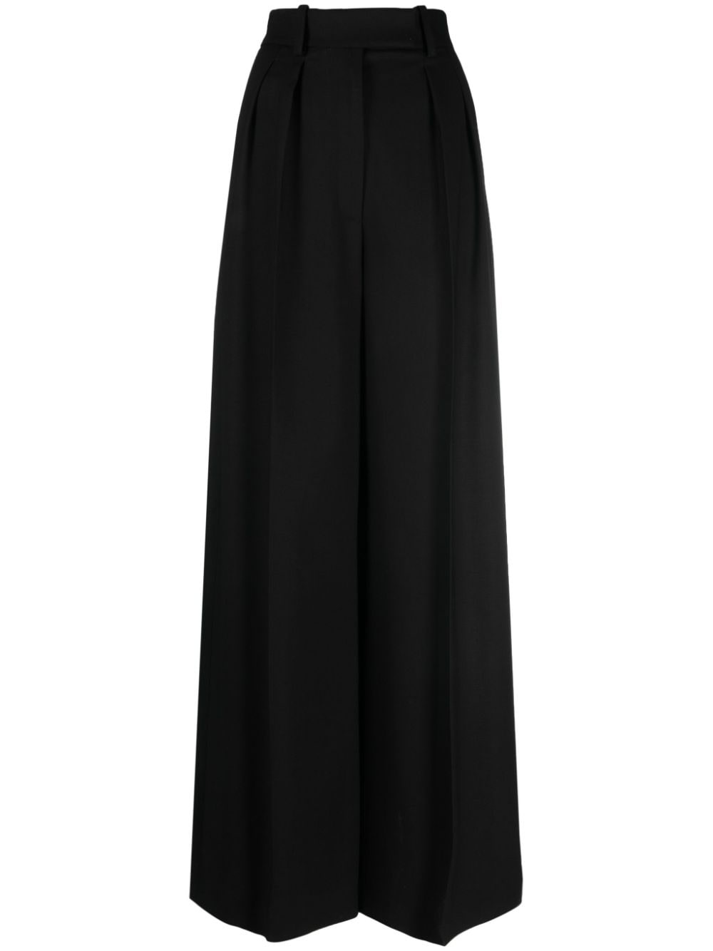 box-pleat tailored trousers - 1