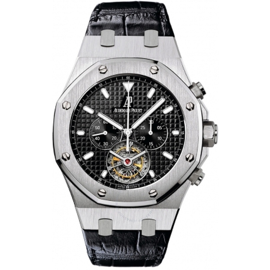 Audemars Piguet Royal Oak Tourbillon Black Dial Chronograph Men's Watch 25977ST.OO.D002CR.01 - 1