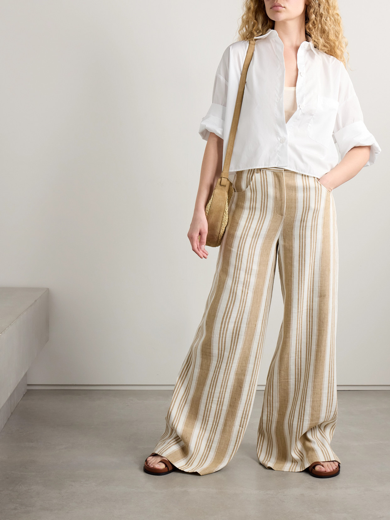 Next Ex Cropped Cotton-poplin Shirt - 2
