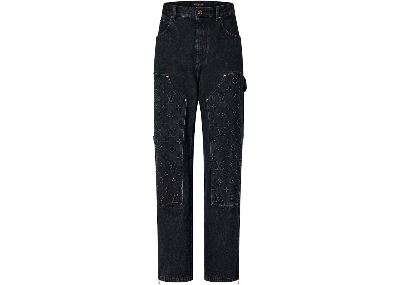 Louis Vuitton Denim Carpenter Jean Black - 1