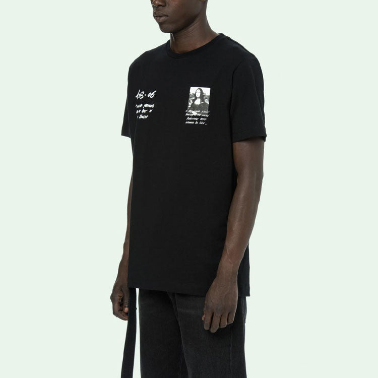 Off-White SS19 Tee Short Sleeve Mens Mona Lisa Normal Fit OMAA027S191850051020 - 5
