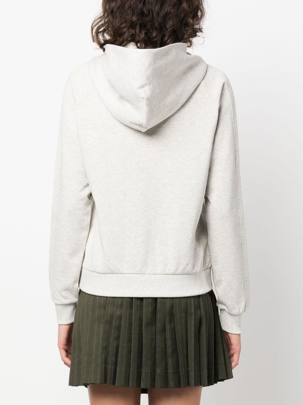 logo-print zip-up hoodie - 4