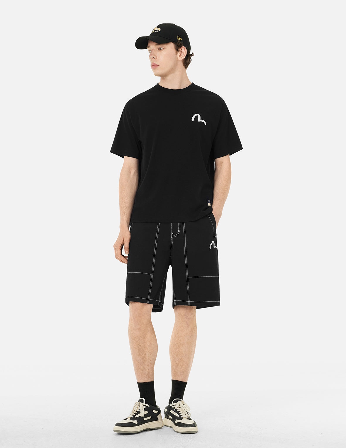 Hakutaku Seagull Print Relax Fit T-Shirt - 3