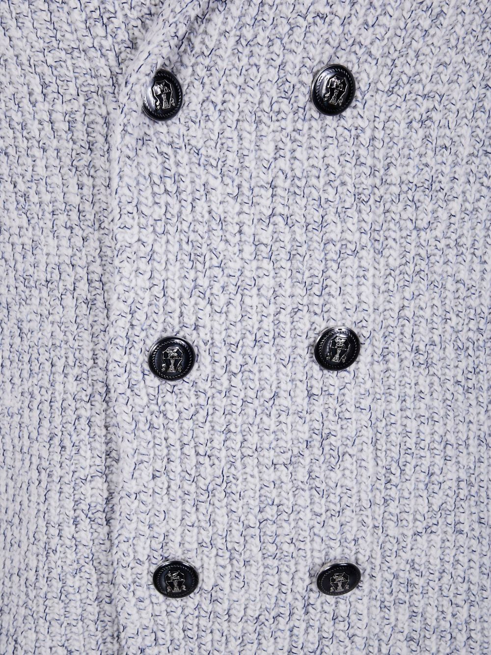 shawl-collar double-breasted cardigan - 3