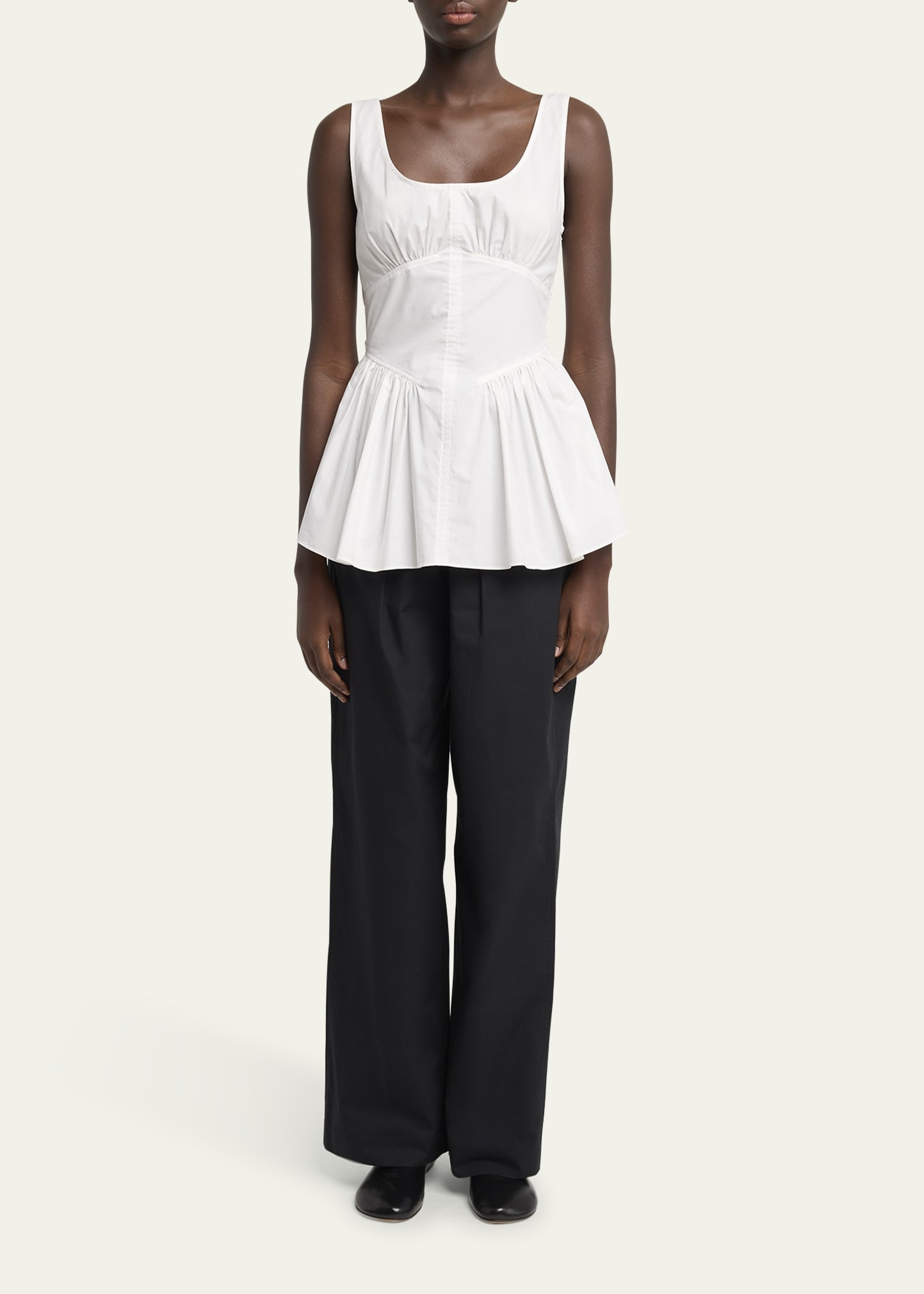 Bader Sleeveless Stretch Poplin Top - 2