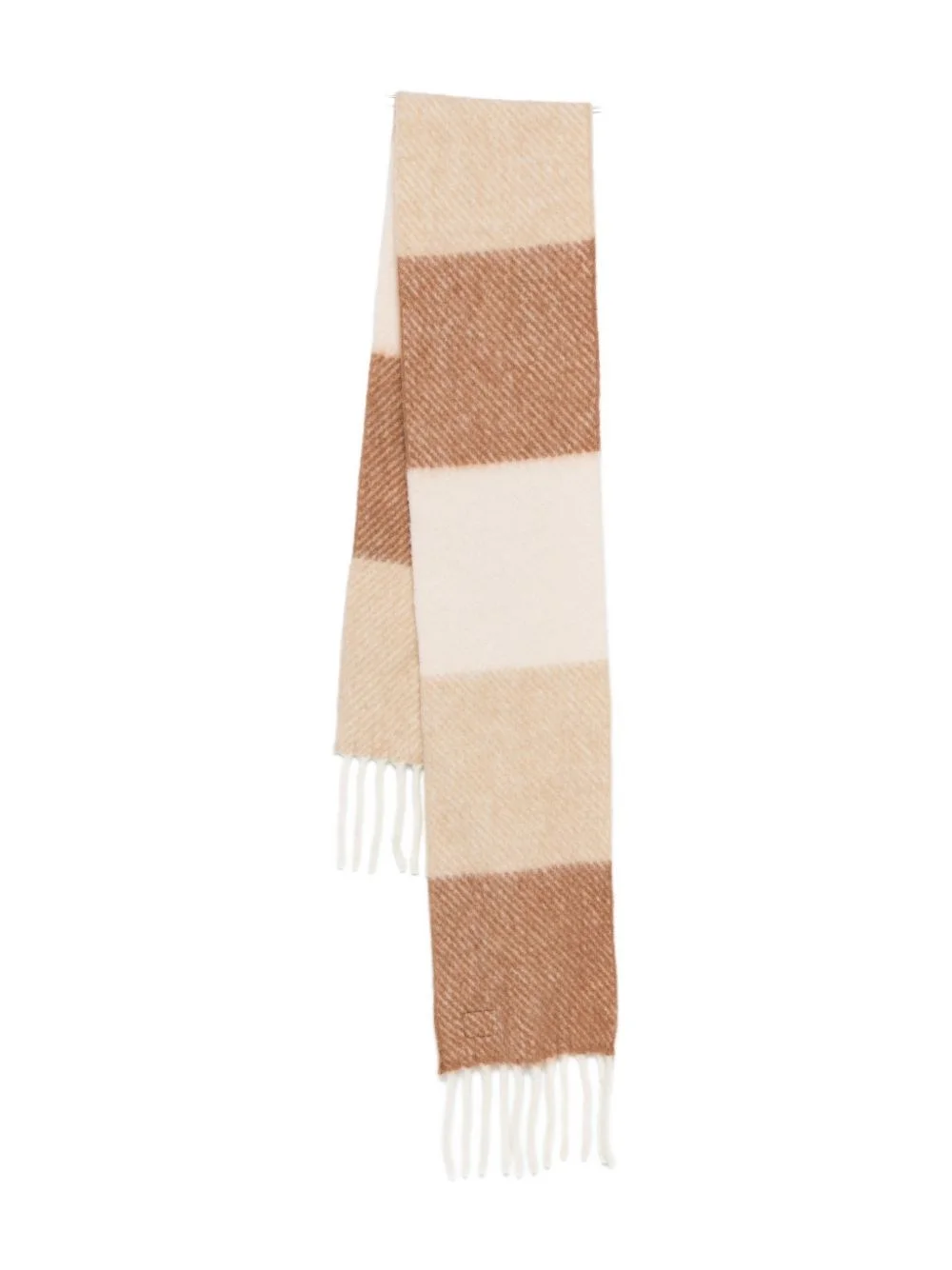 Wool fringed scarf - 1