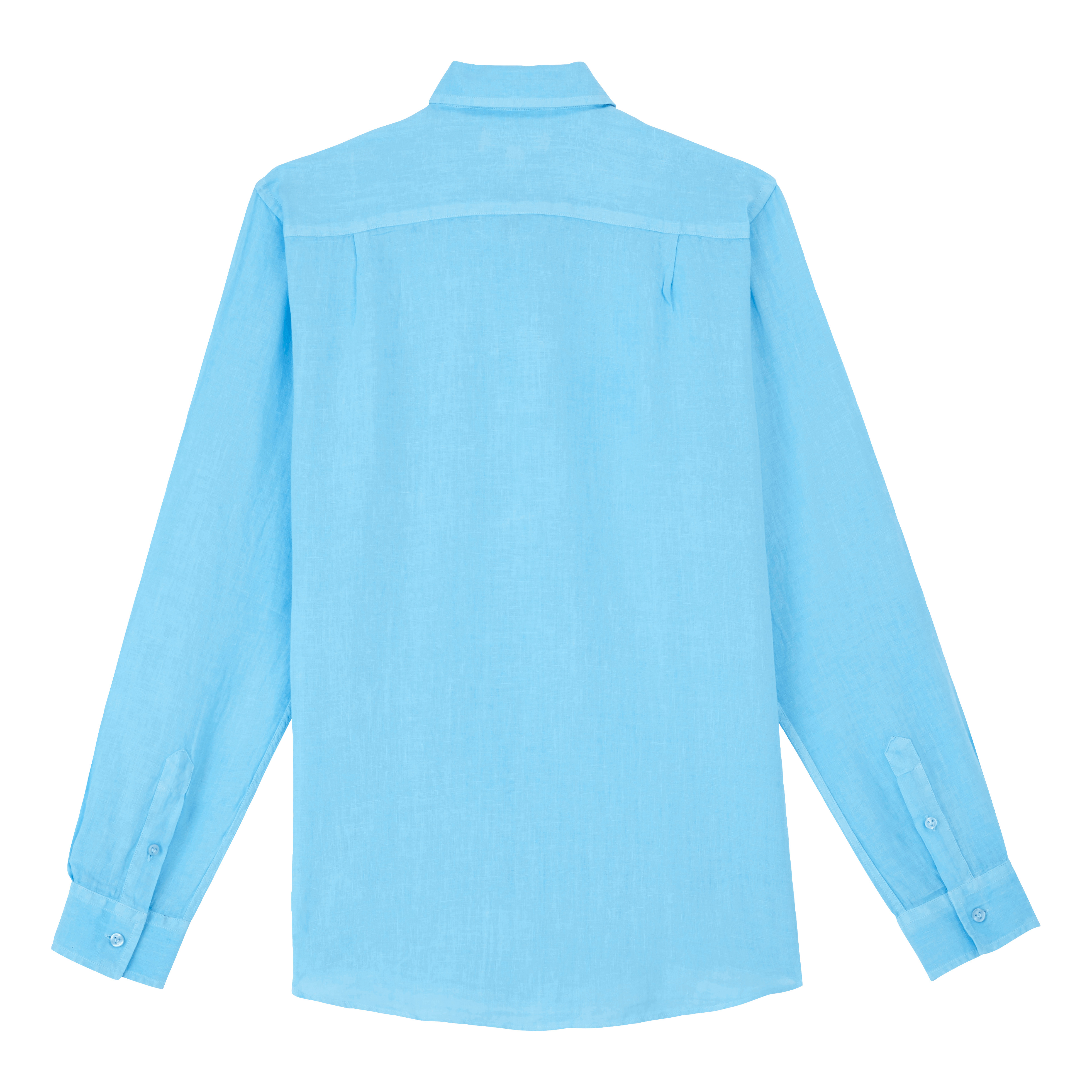 Men Linen Shirt Solid - 2
