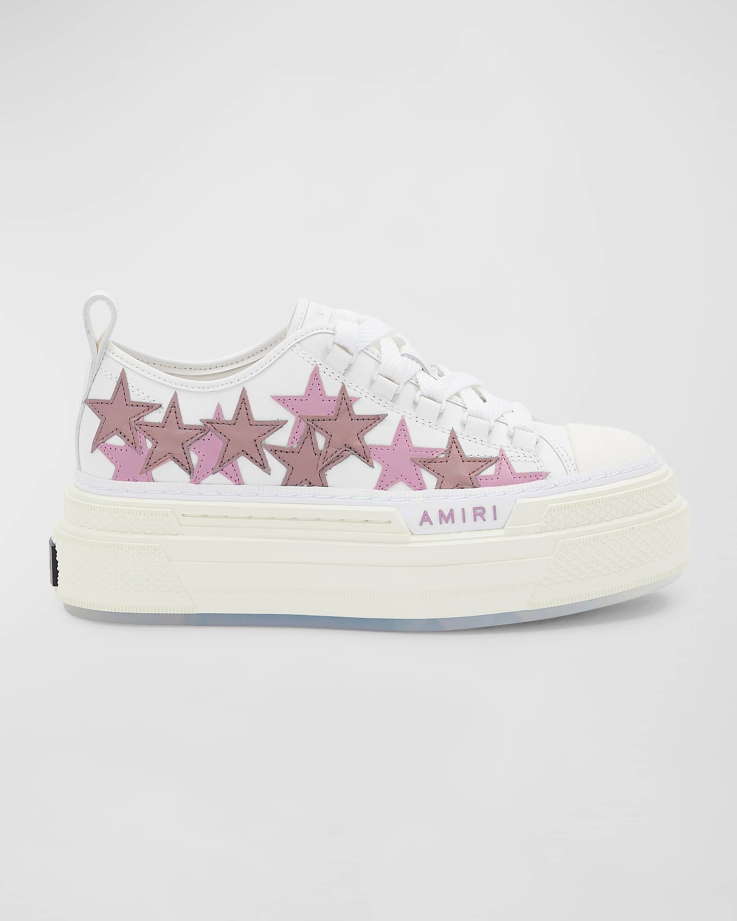 Stars Low-Top Canvas Platform Sneakers - 1