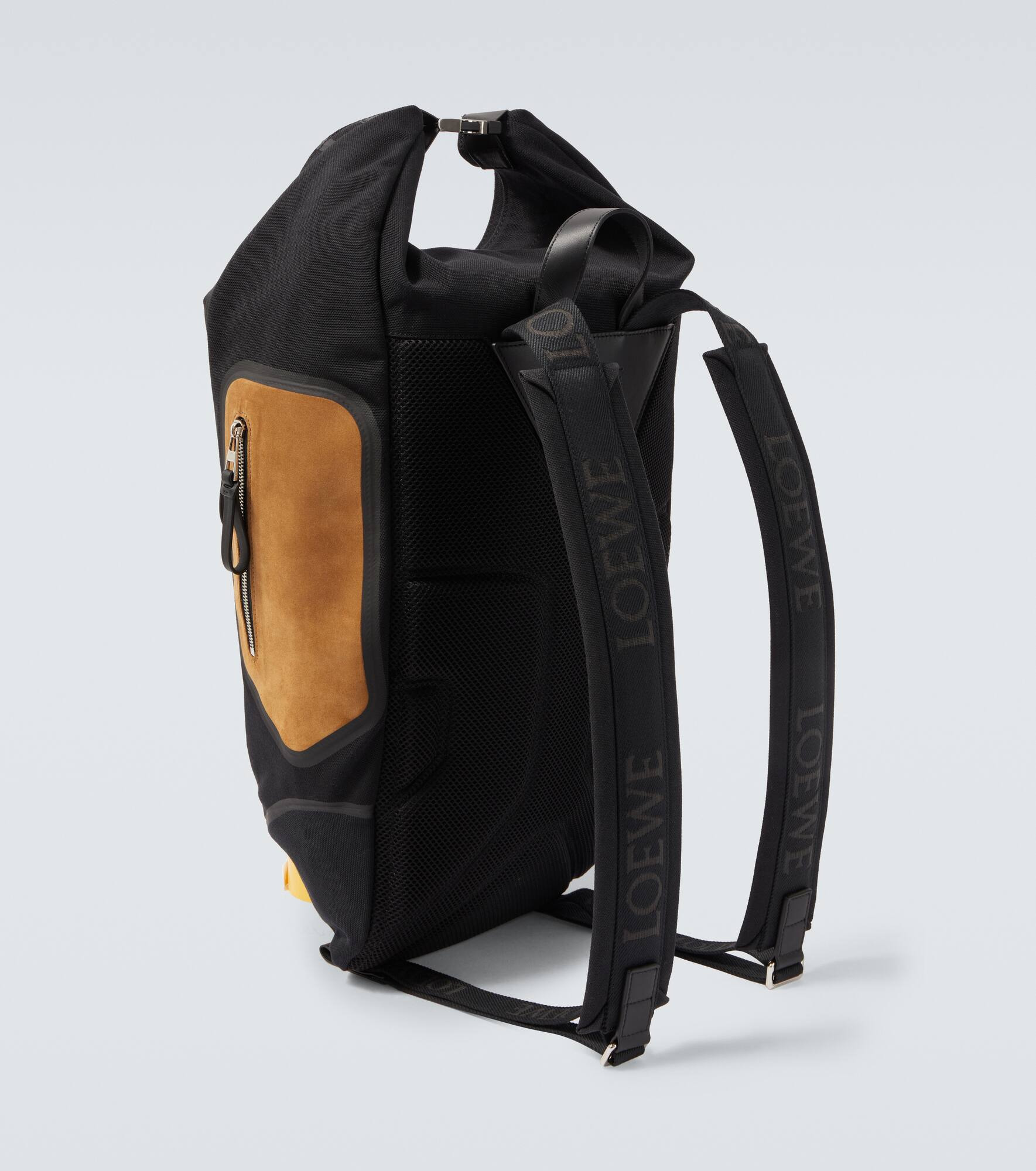 Flex canvas and suede backpack - 5