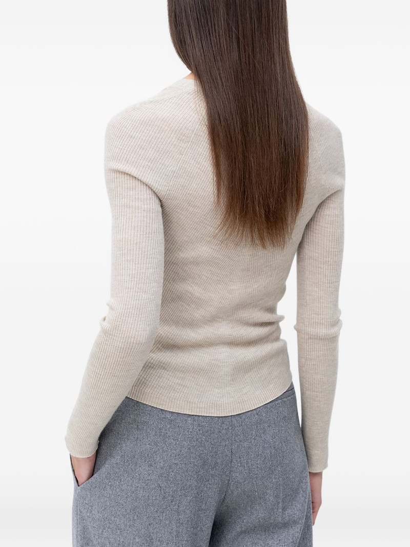 BOSS ribbed V-neck cardigan outlook