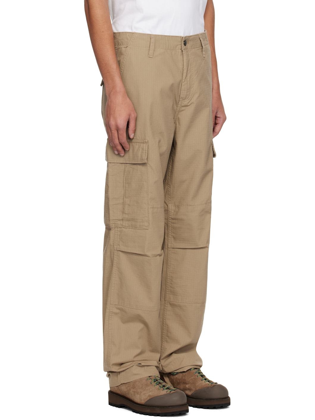 Tan Regular Cargo Pants - 2