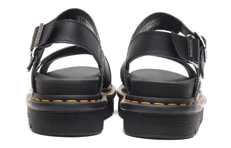 (WMNS) Dr.Martens Voss II Leather Strap Sandals 'Black' 26799001 - 5