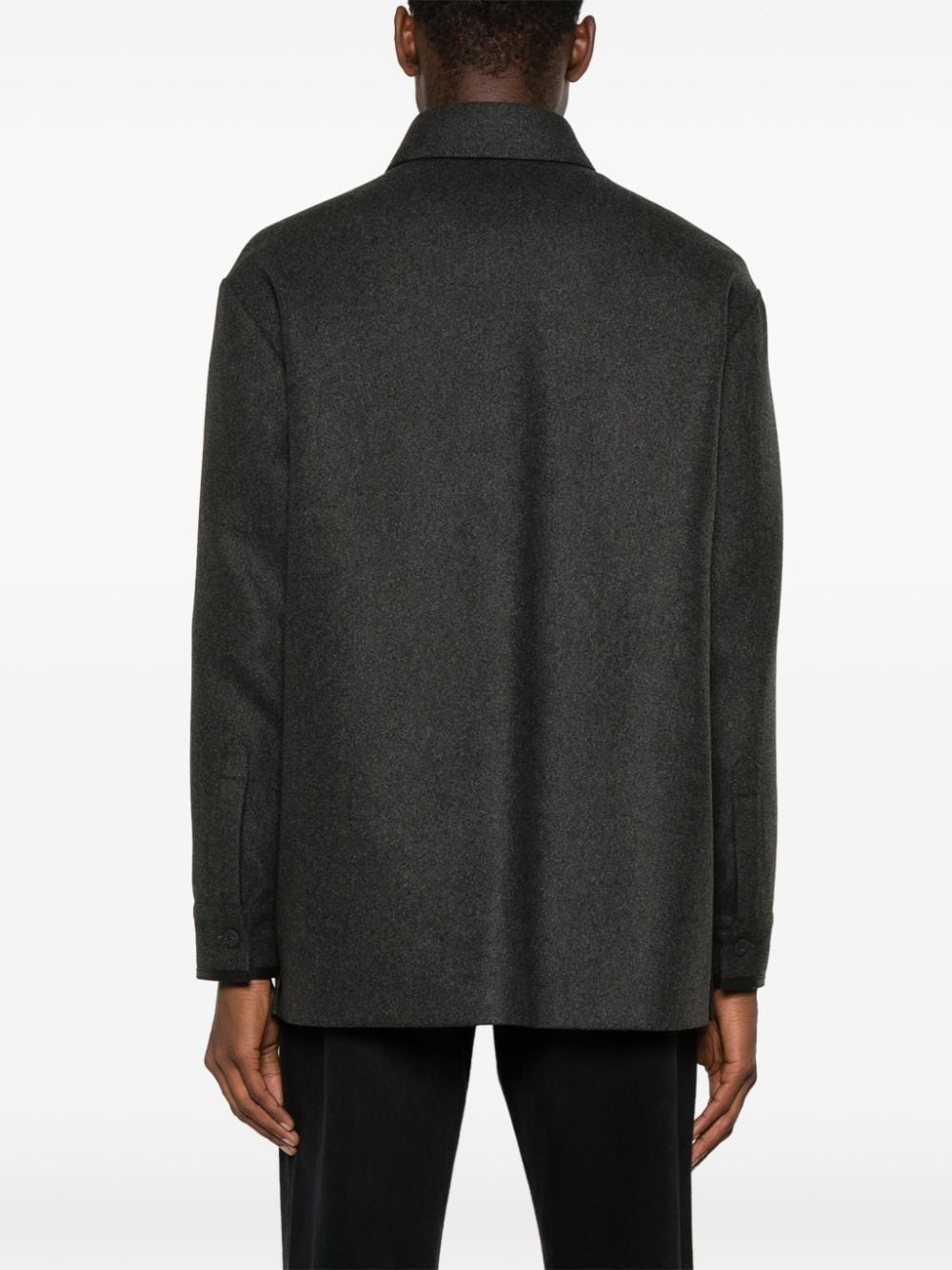 felted shirt jacket - 4