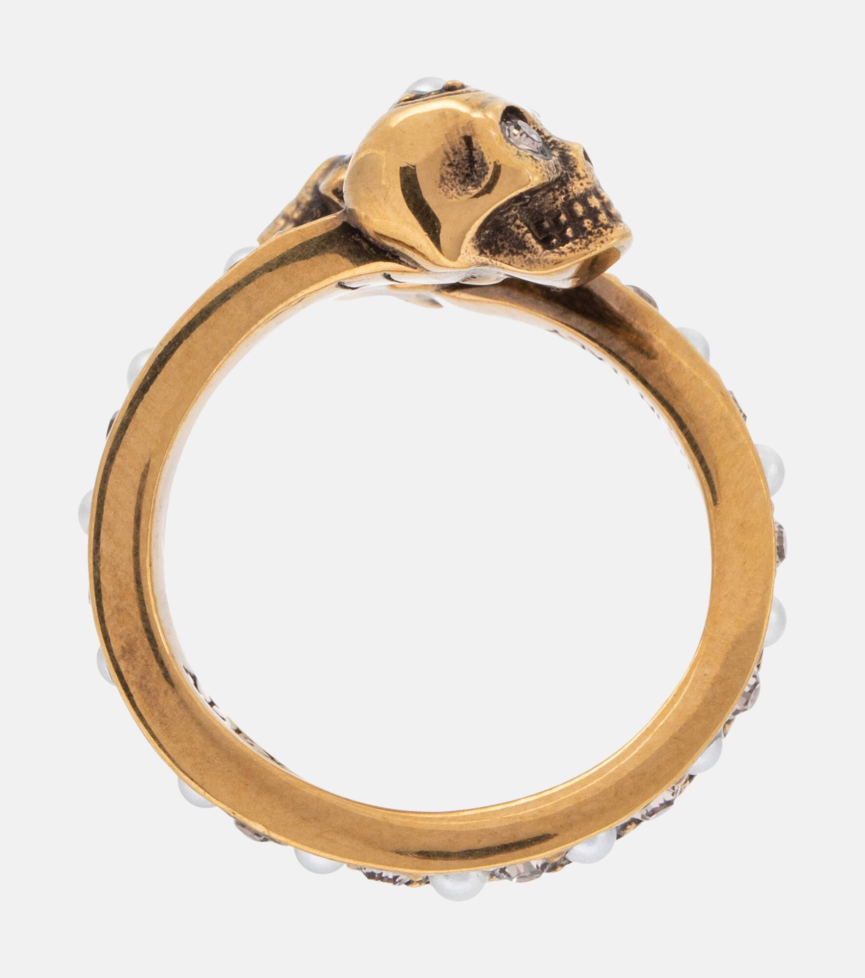 Embellished brass ring - 2
