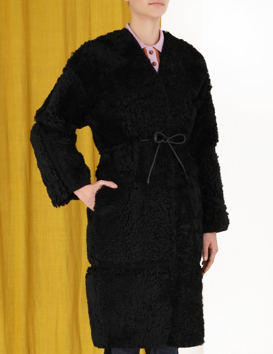 KALEIDOSCOPE SHEARLING COAT - 6