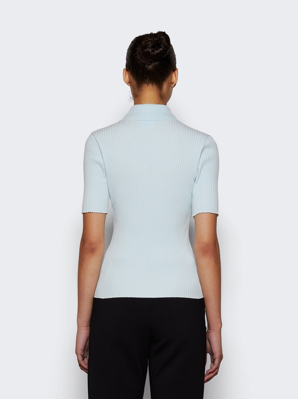 Rib Knit Polo Iceberg - 5
