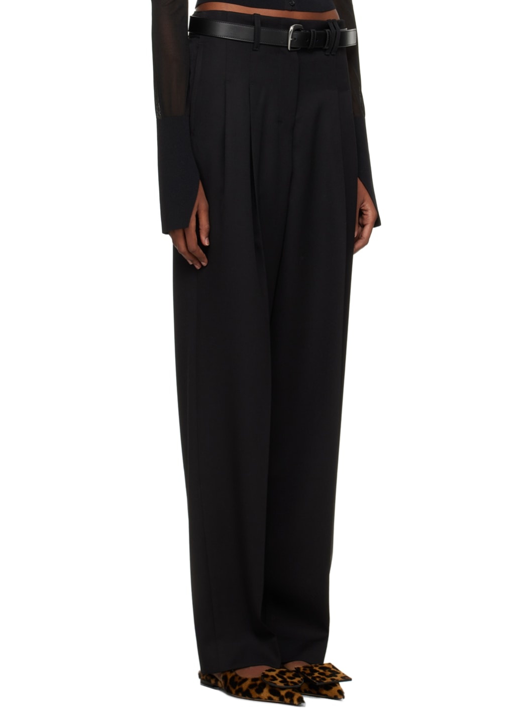 Black Les Sculptures 'Le pantalon Titolo' Trousers - 2