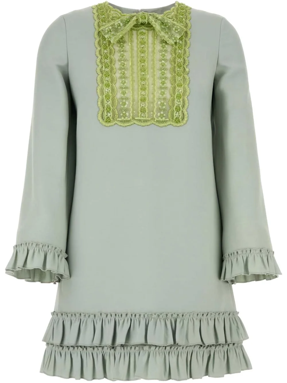 bow-detail mini dress - 1