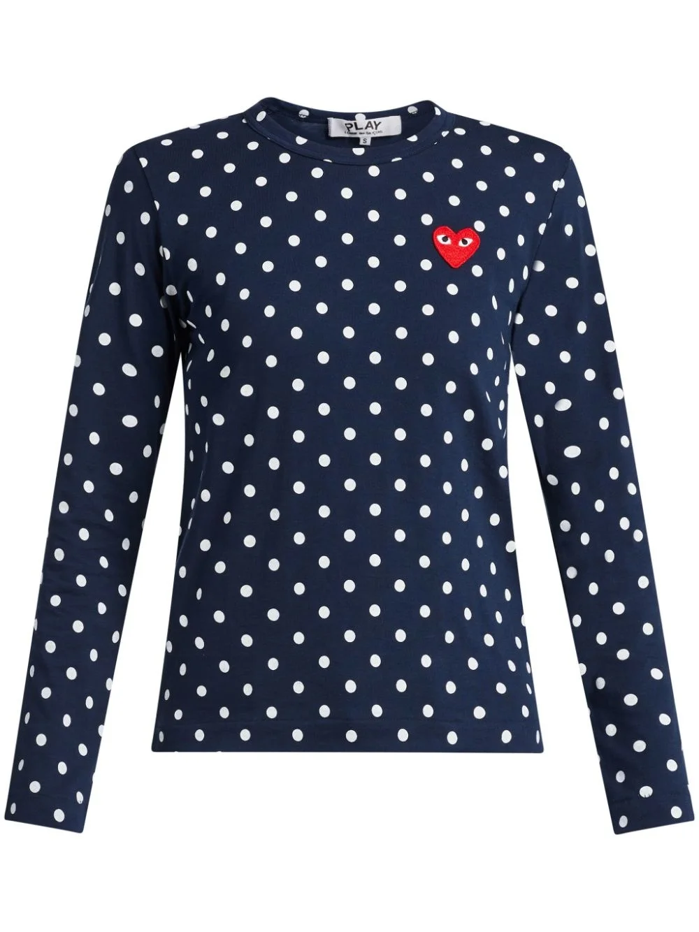 polka dot heart logo T-shirt - 1