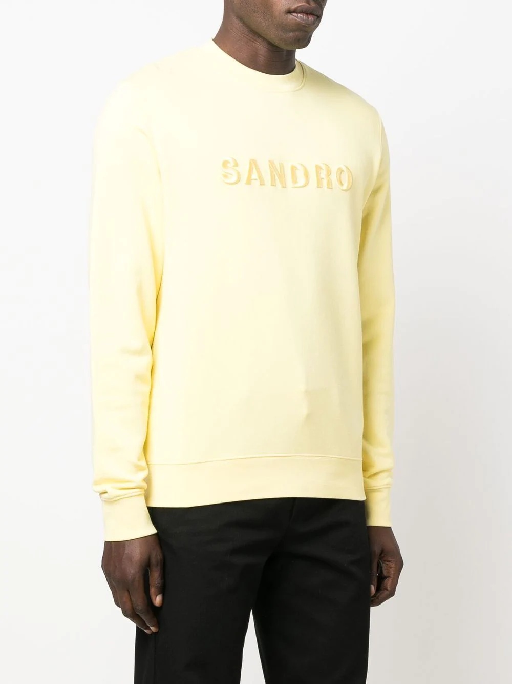 embroidered-logo cotton sweatshirt - 3