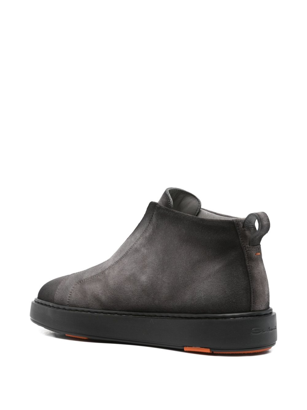 elastic-panel suede sneakers - 3