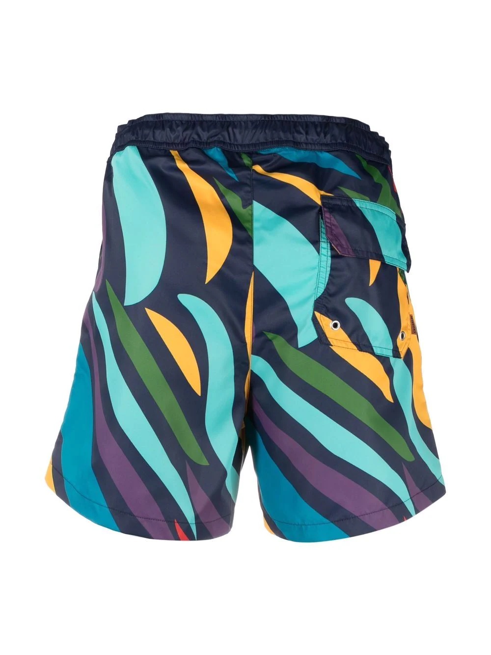 abstract-print three-pocket swim shorts - 2