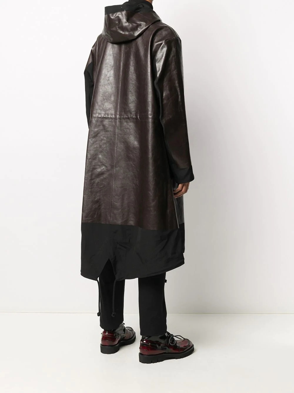 panelled mid-length coat - 4