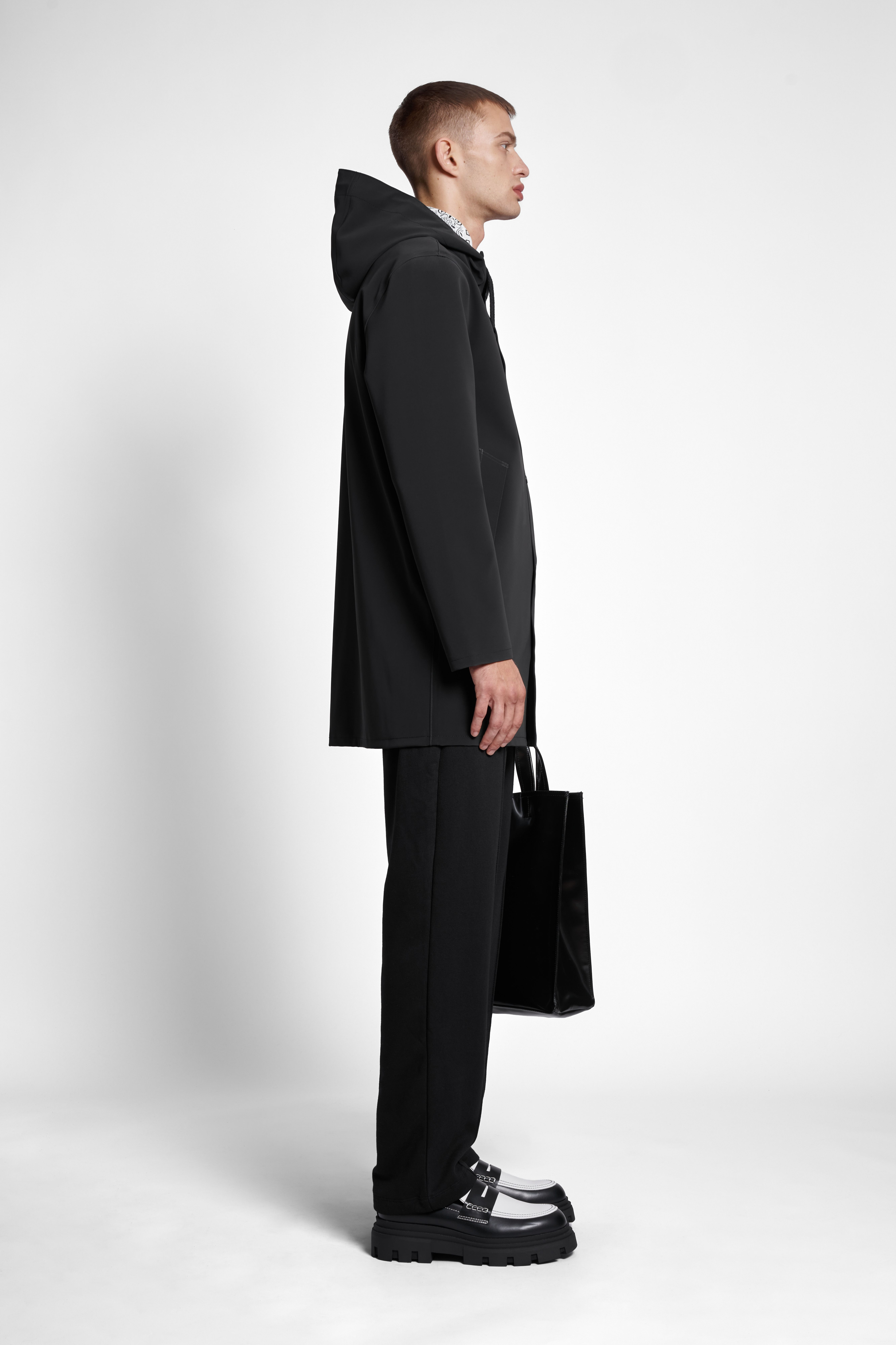 Stockholm Matte Raincoat Black - 3