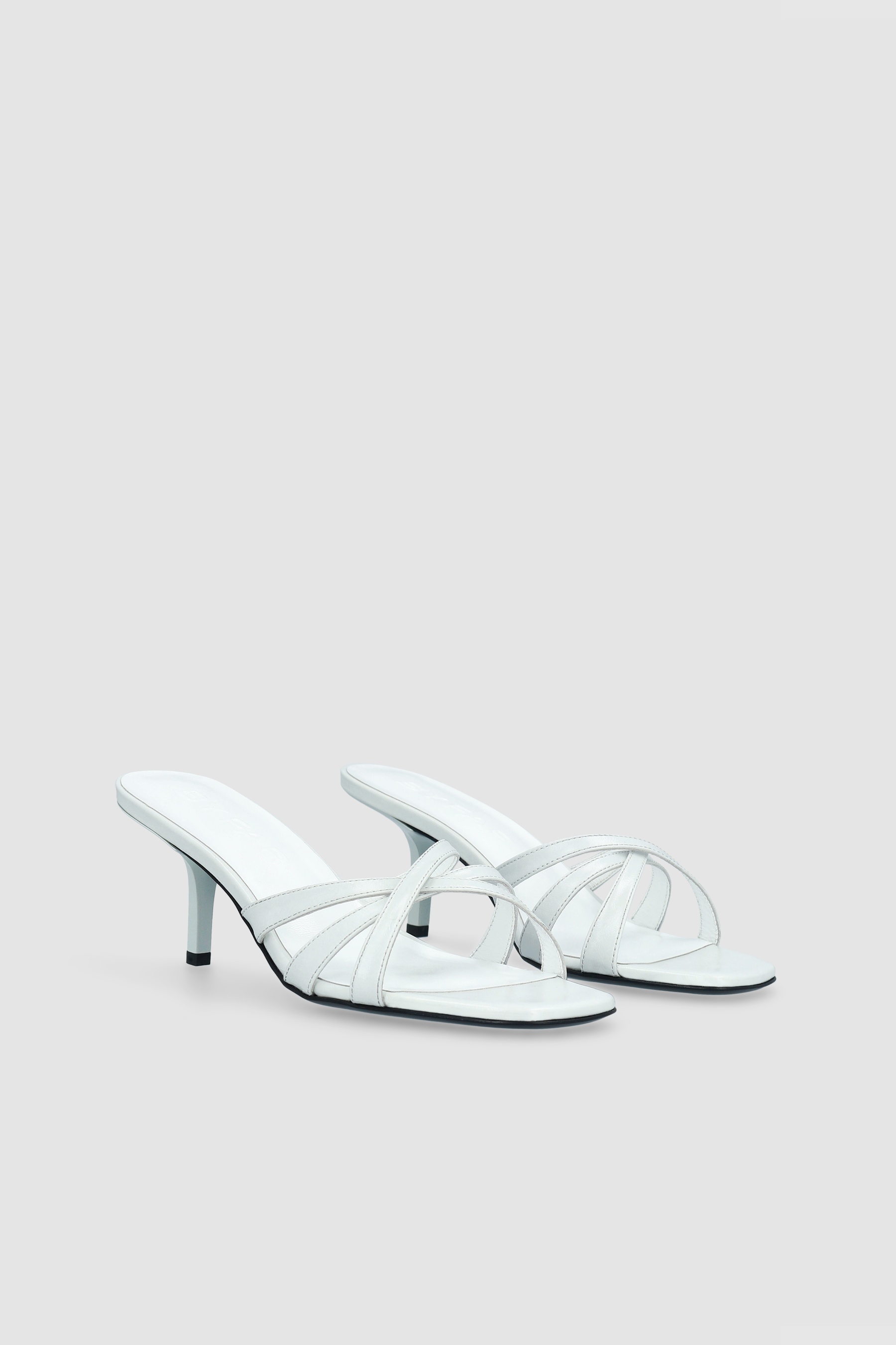 Julie Burrata Creased Calf Leather Mule - 2