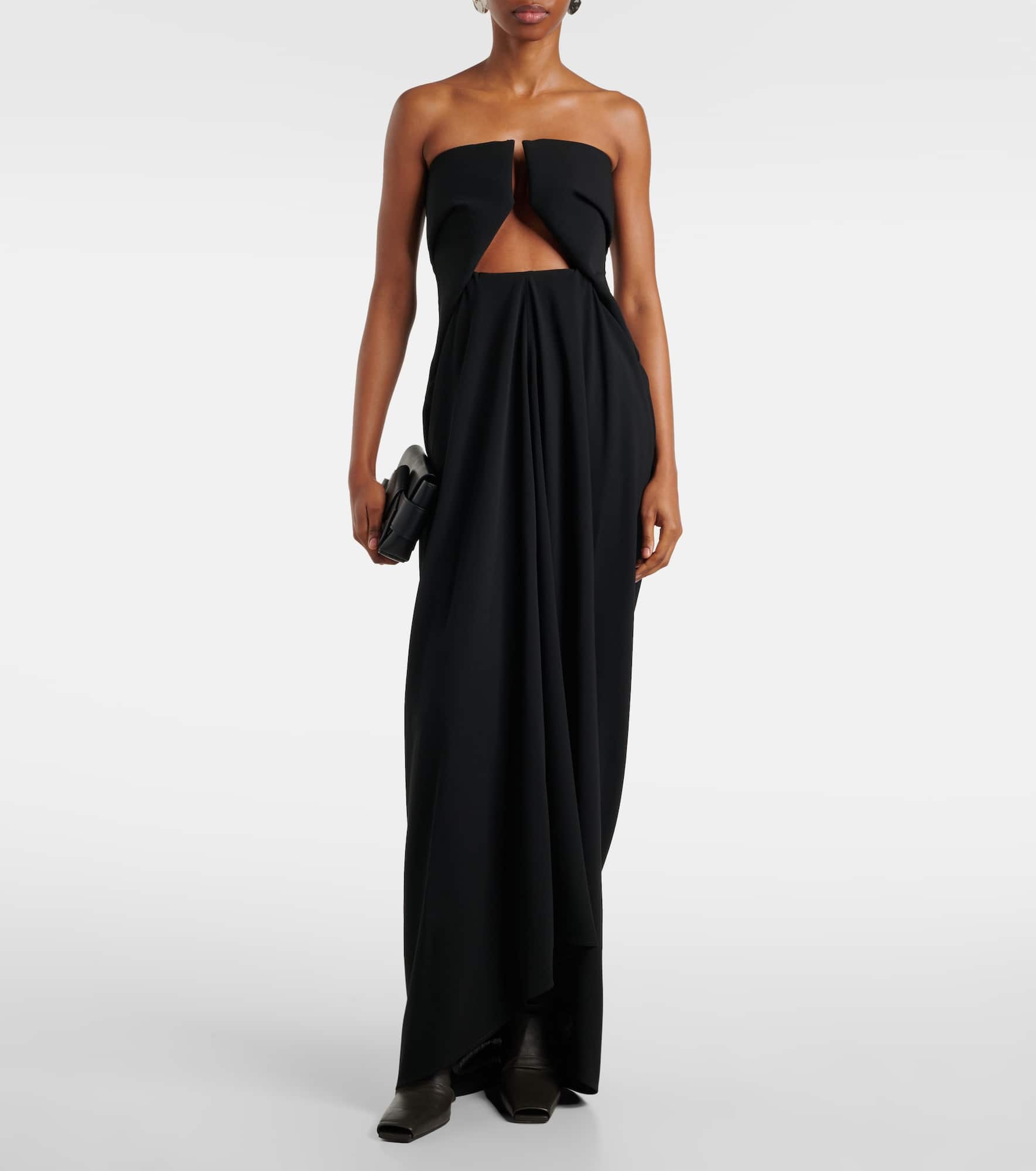 Amphora Prong wool grain de poudre gown - 2