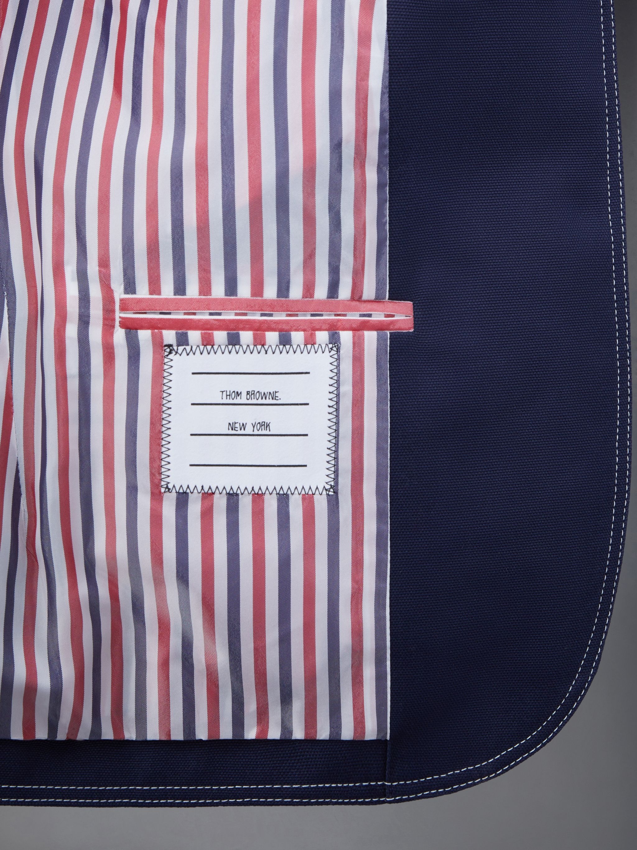 Cotton Canvas Cropped Patch Pocket Sack Jacket - 5