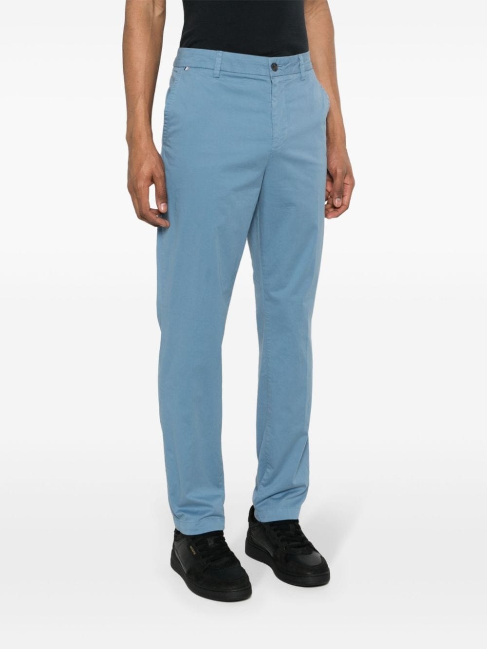 slim-cut chino trousers - 3