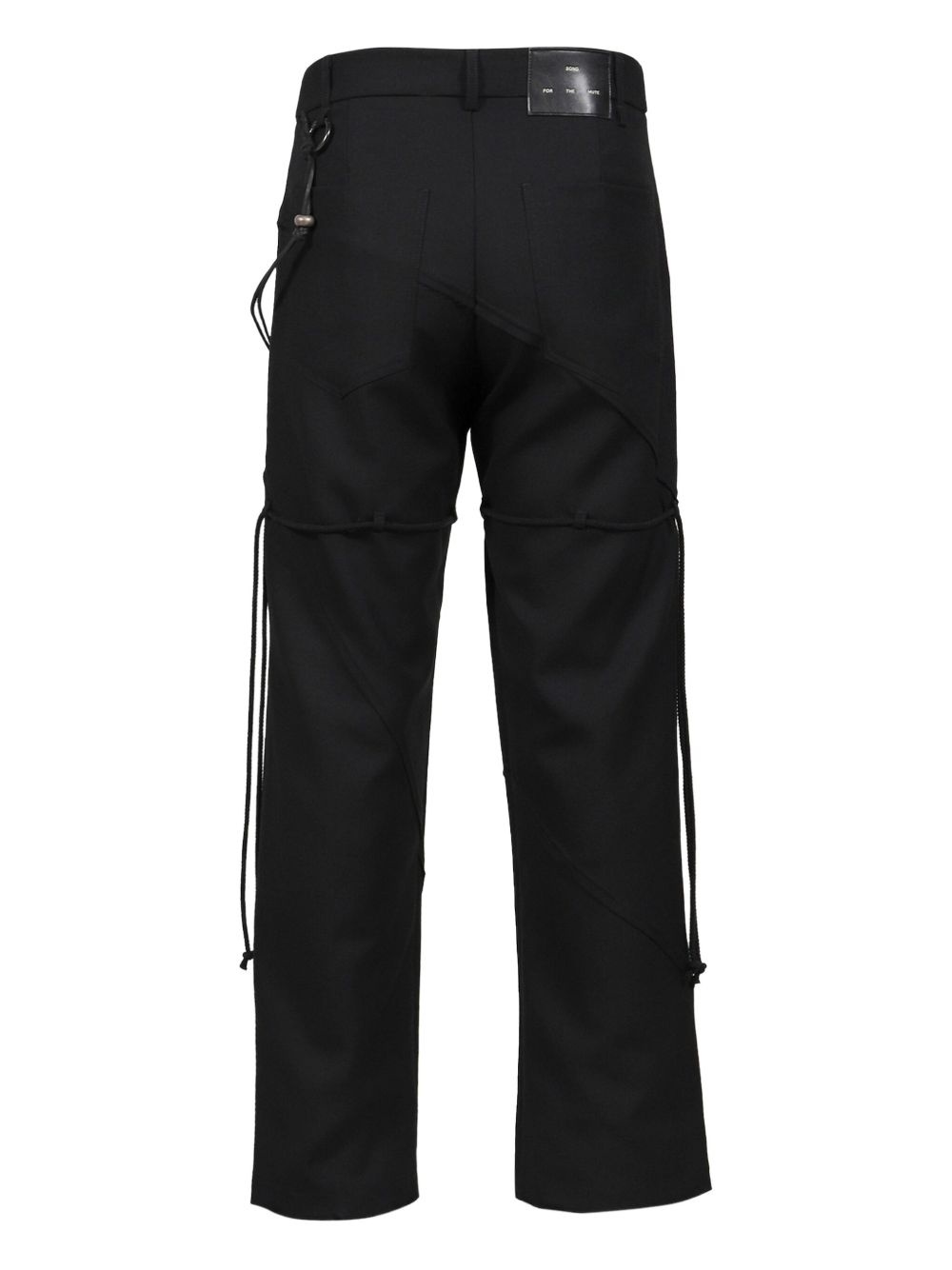 logo-patch panelled trousers - 2