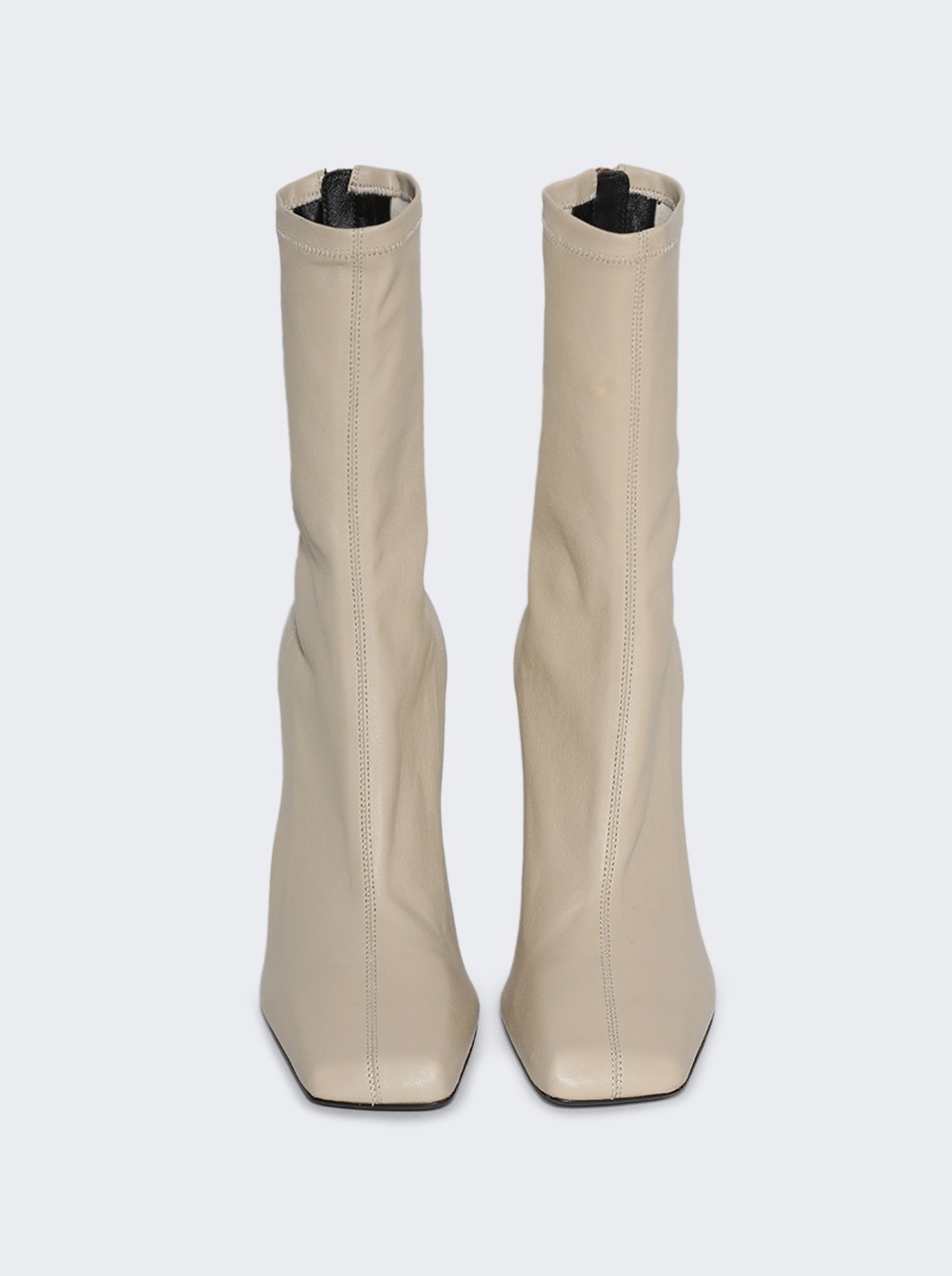 Eva Mid Calf Boot Sand Nappa Leather - 3