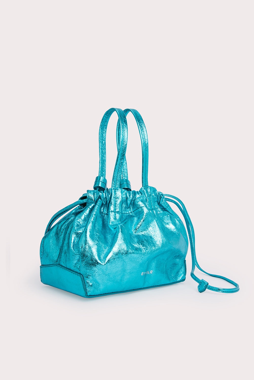 Malmo Aquamarine Metallic Leather - 2