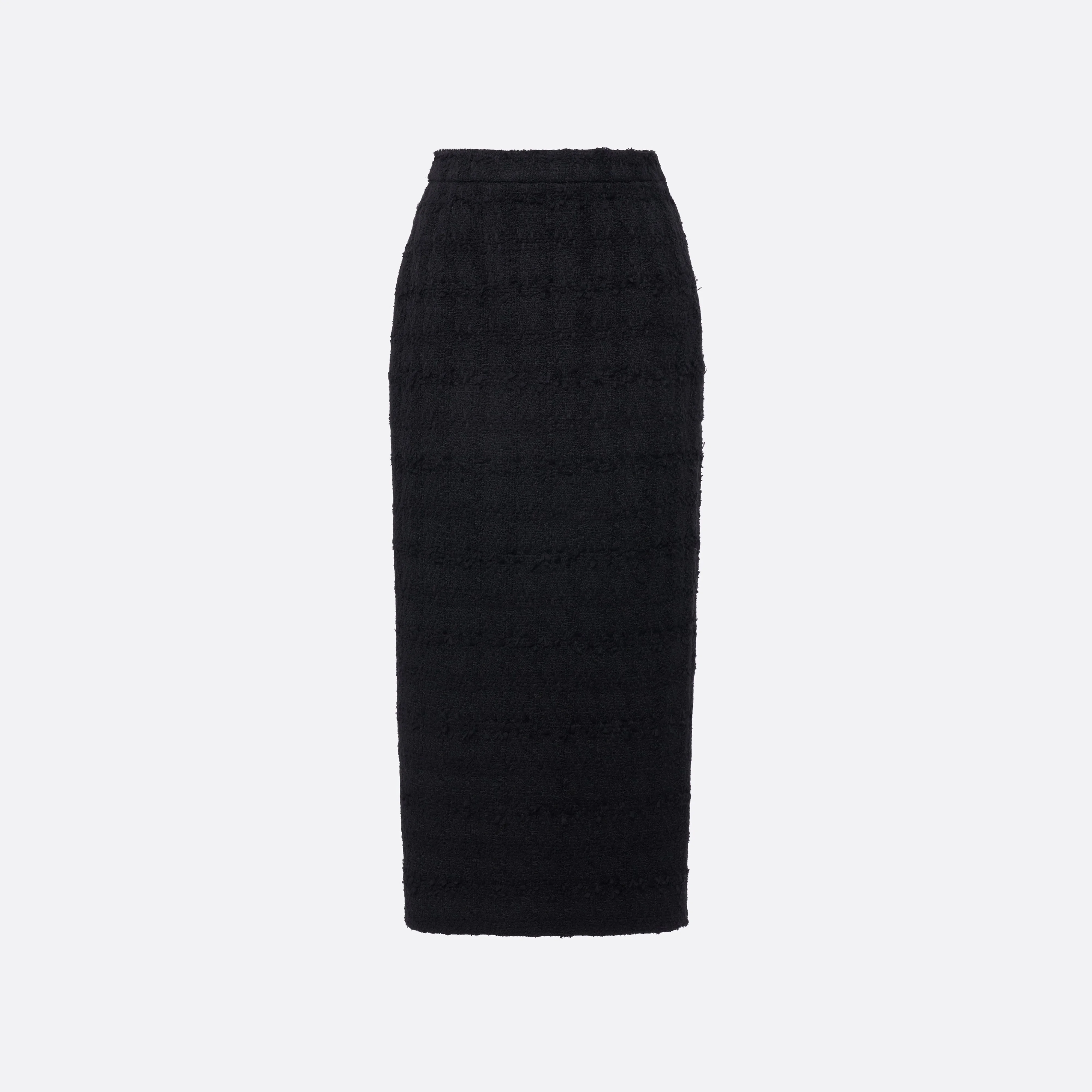 CHECK TWEED BOUCLÉ MIDI SKIRT - 1