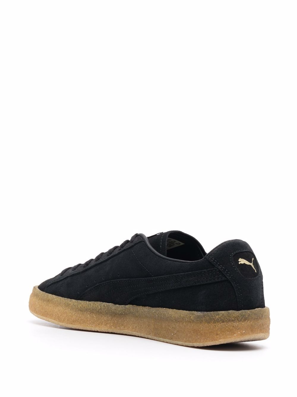 low top suede sneakers - 3