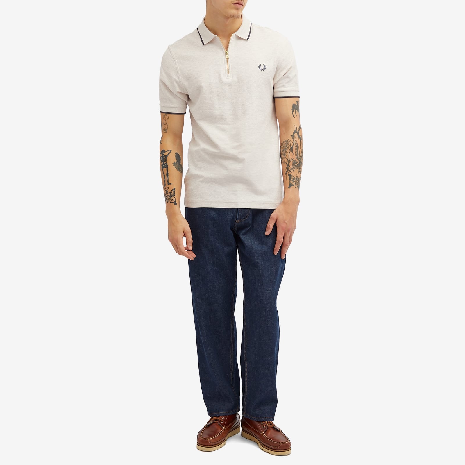 Fred Perry Pique Zip Polo - 4