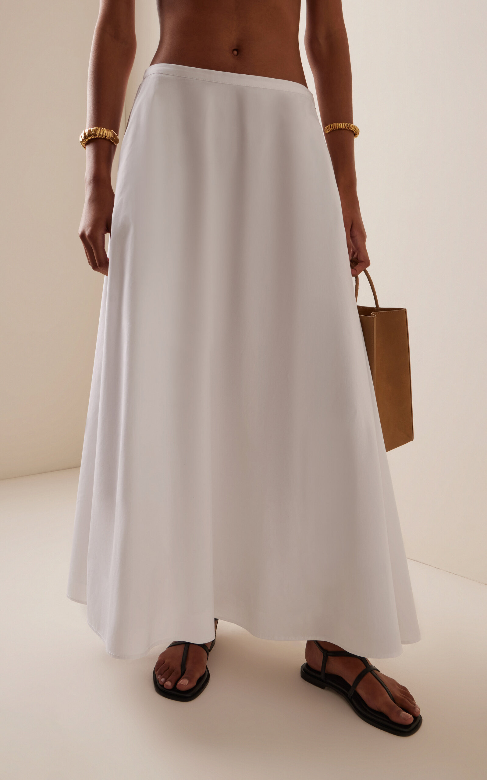 Axel Cotton Maxi Skirt white - 3