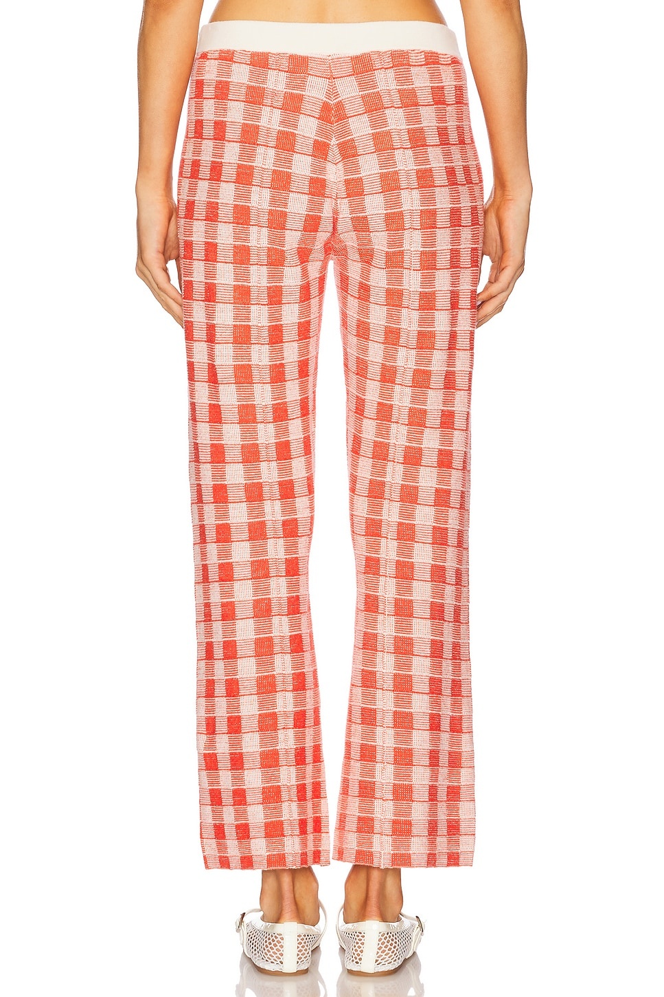Gingham Flare Pant - 4