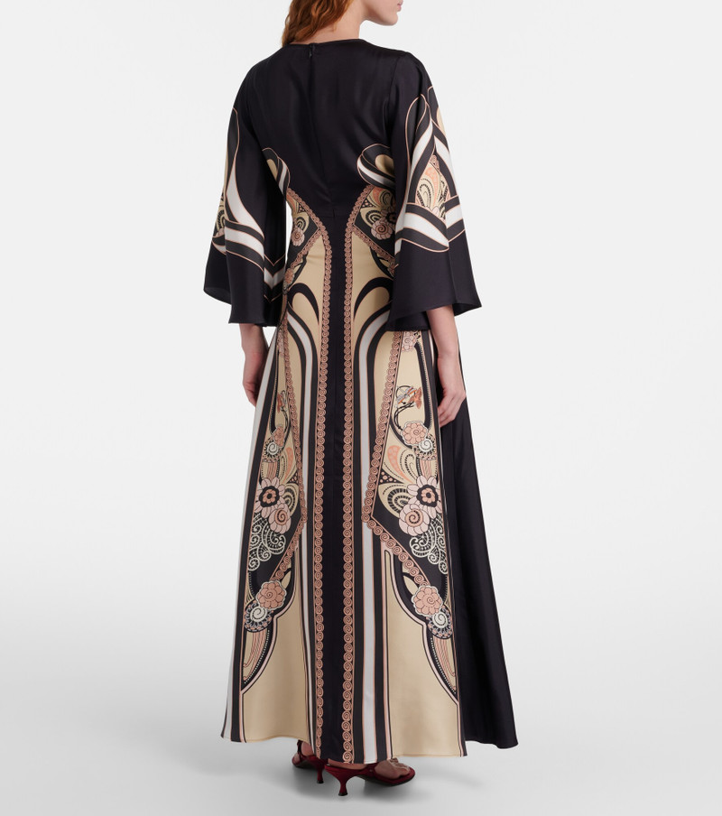 Sorella printed silk maxi dress 6