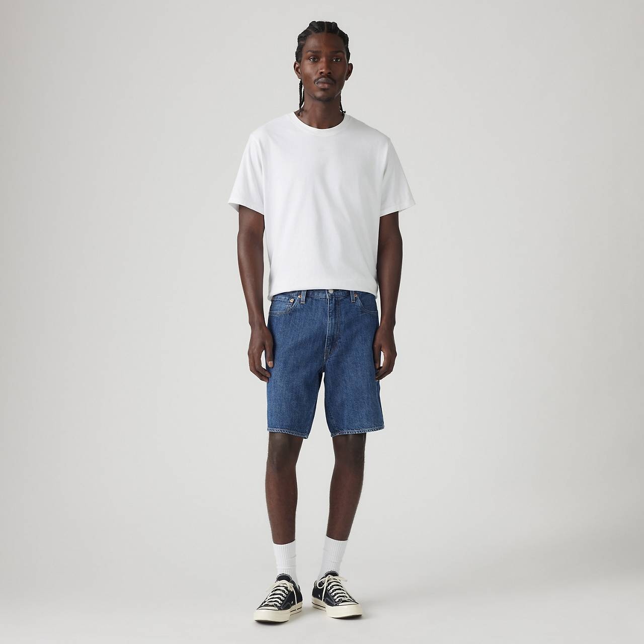 468 STAY LOOSE 9" LINEN+ DENIM MEN'S SHORTS - 2