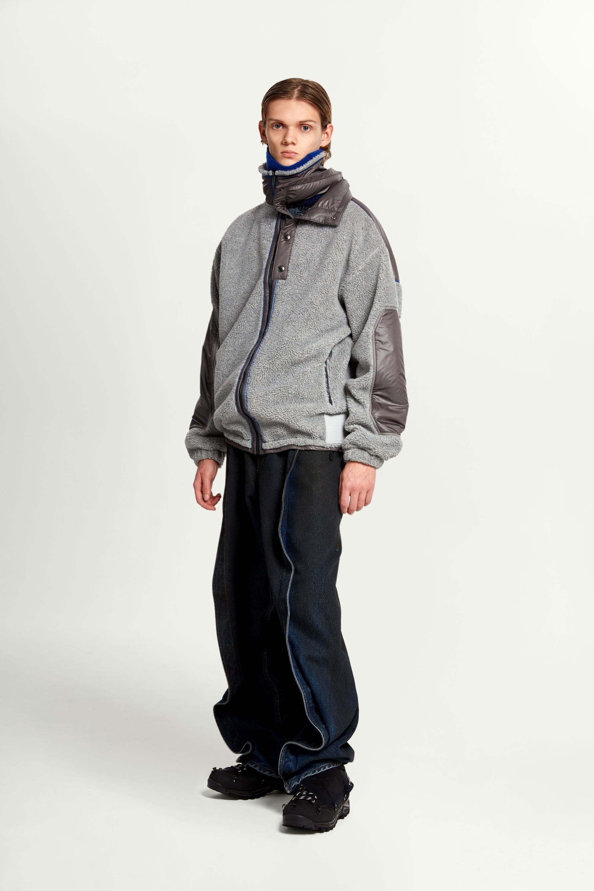 Double Collar Fleece Jacket - 6