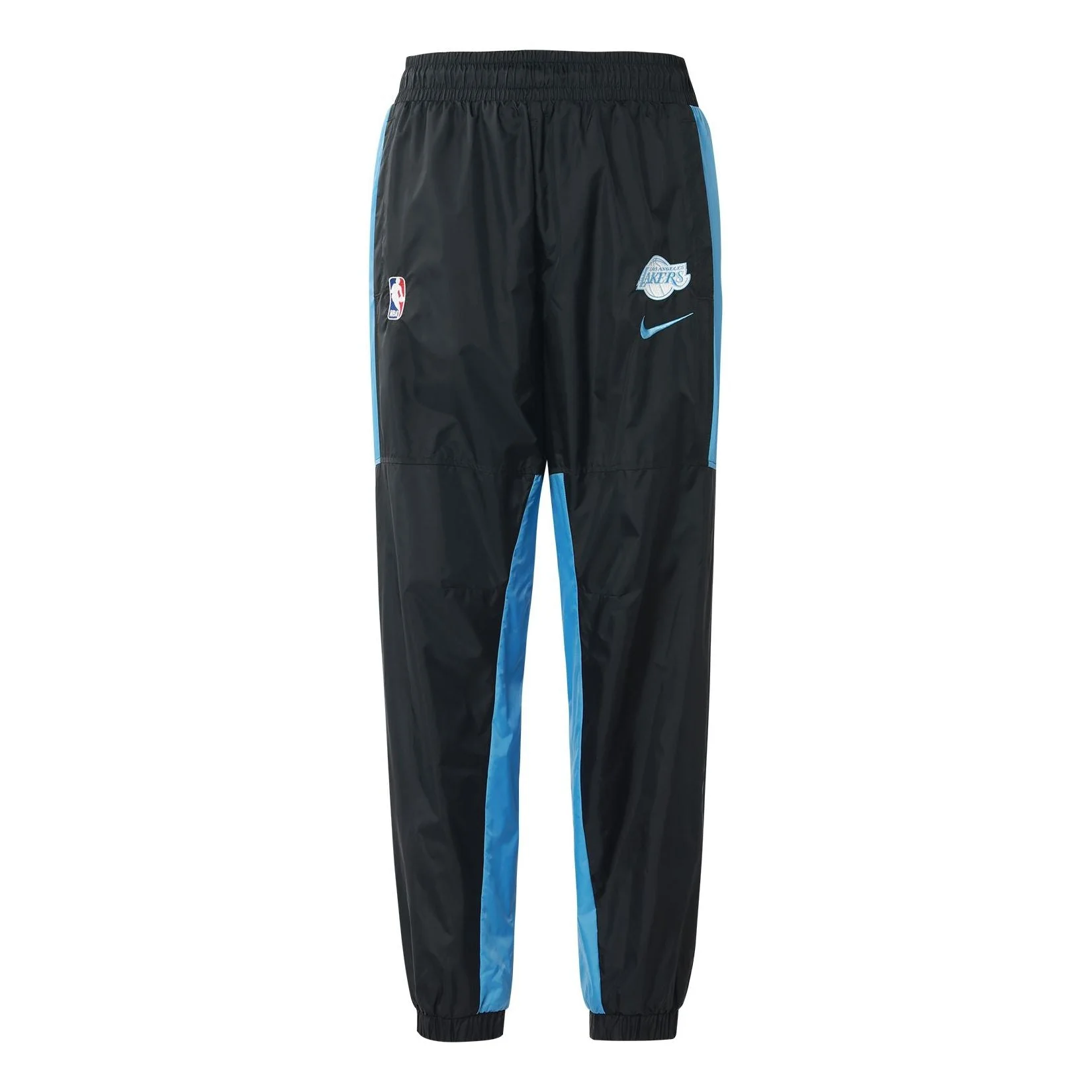 Men's Nike Los Angeles Lakers Colorblock Sports Training Knit Long Pants/Trousers Autumn Black CN176 - 1