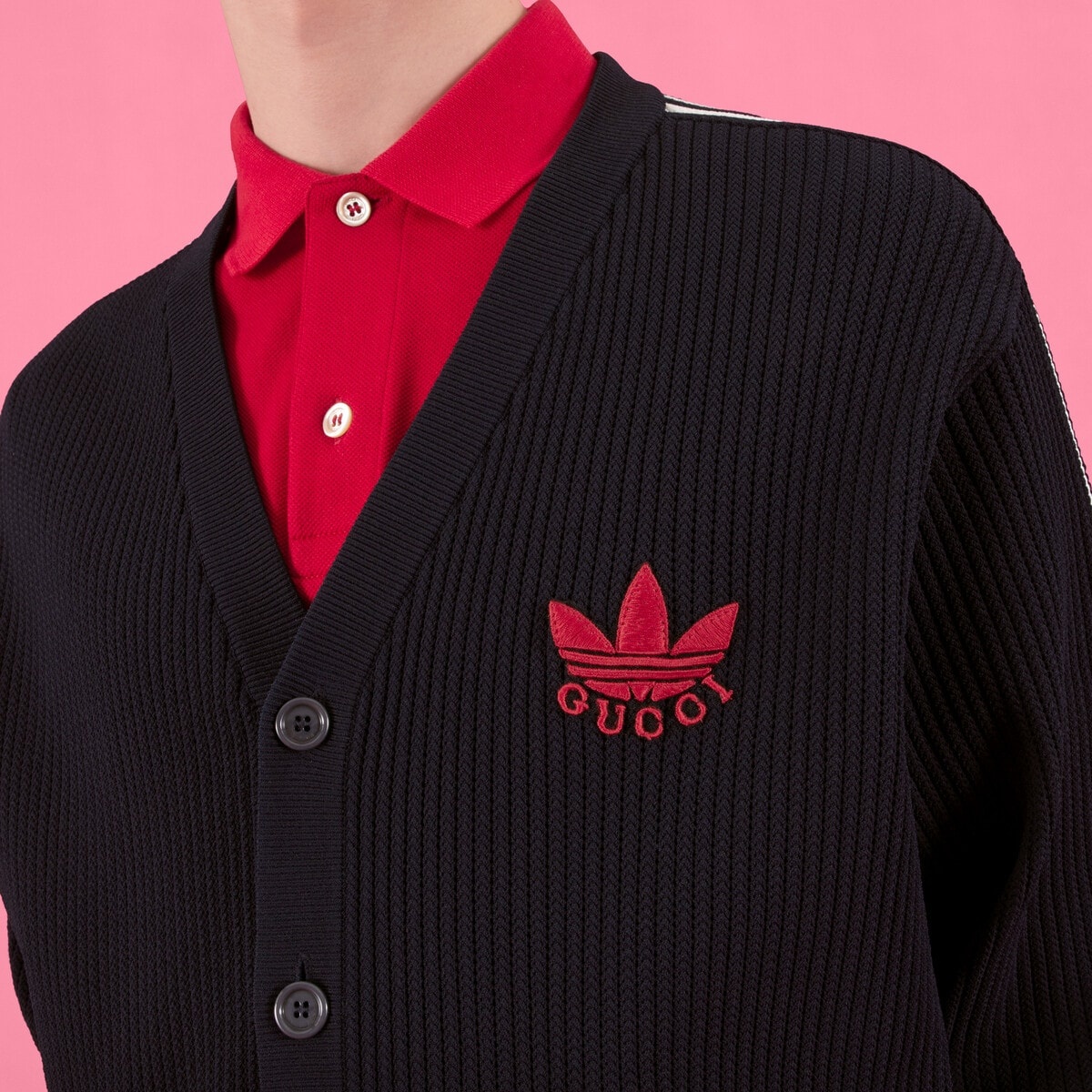 adidas x Gucci viscose cardigan - 4