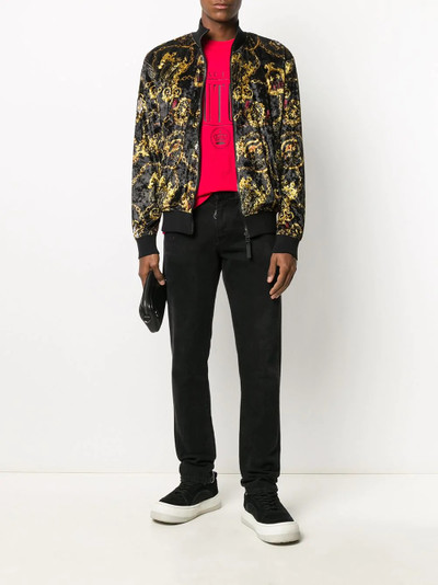 VERSACE JEANS COUTURE signature chain-link bomber jacket outlook