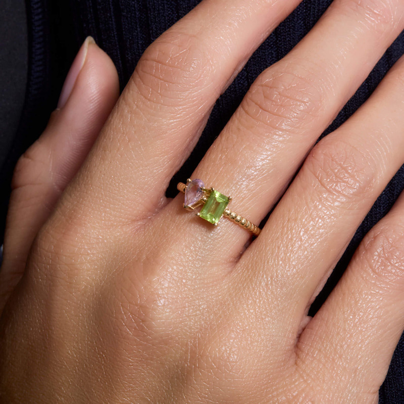 STONE AND STRAND Fine Just the Two of Us Watermelon Ring outlook